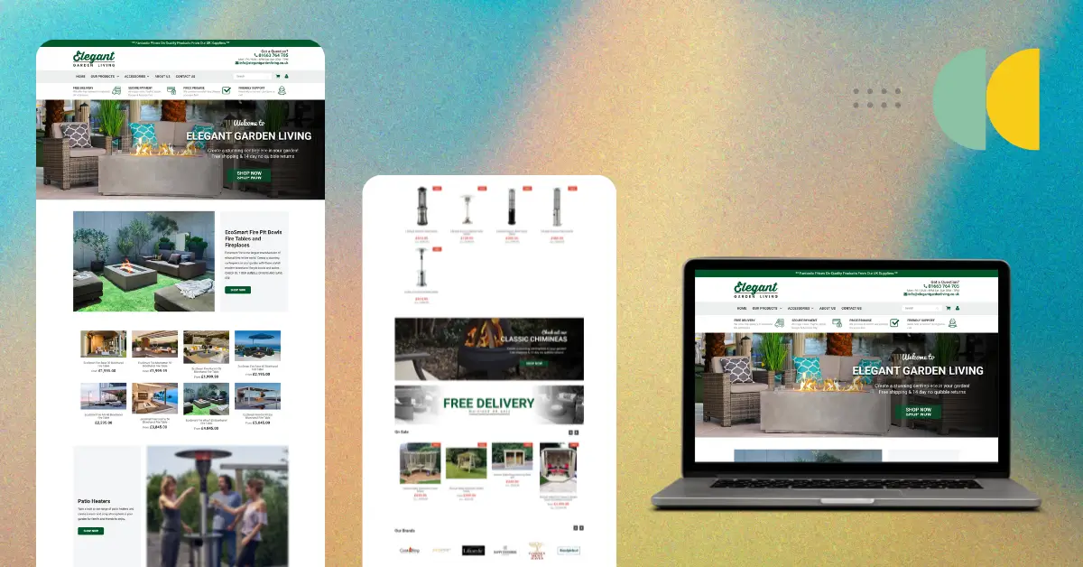 SEO Portfolio - E-commerce SEO Case Study - Elegant Garden Living, UK