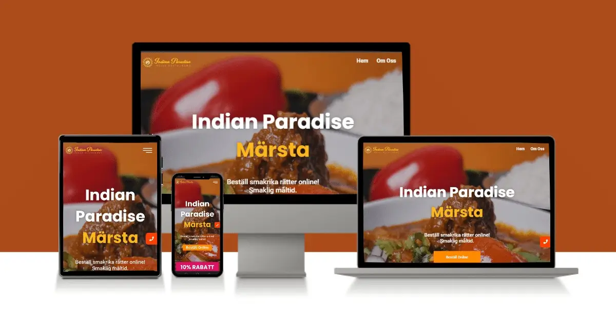 Web Dev Portfolio - Case Study for the Local Restaurant in Sweden