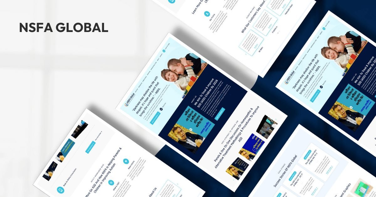 Social Media Portfolio for NFSA Global - Autism and ASD Treatment Center