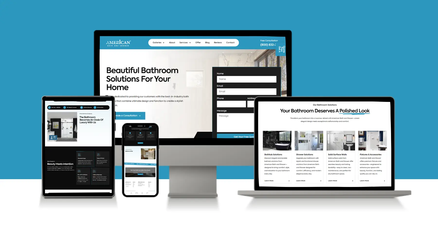 American Bath and Shower By Freelancers Hub Digital Marketing Agency